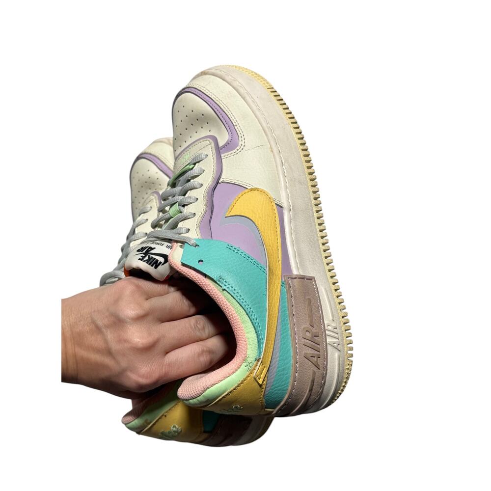 Nike Air Force 1 Shadow Sneakers Women's 9 Pastel Multicolor Low Top Cushioned - Picture 6 of 13